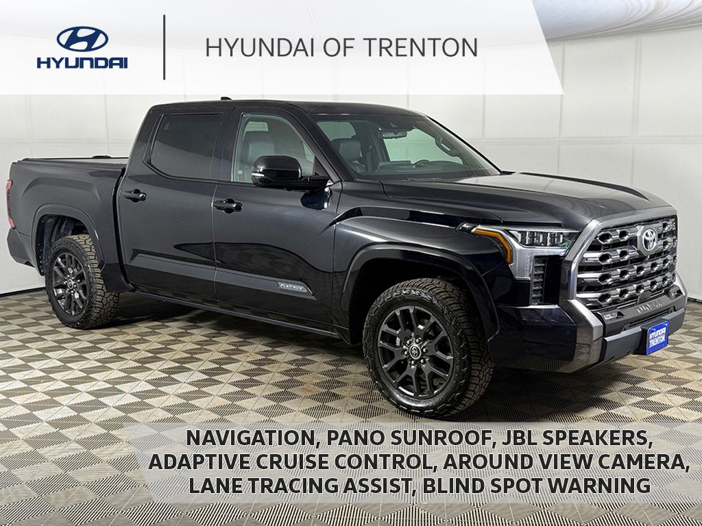 Midnight Black Metallic 2023 Toyota Tundra Pickup Truck Four-Wheel Drive Automatic