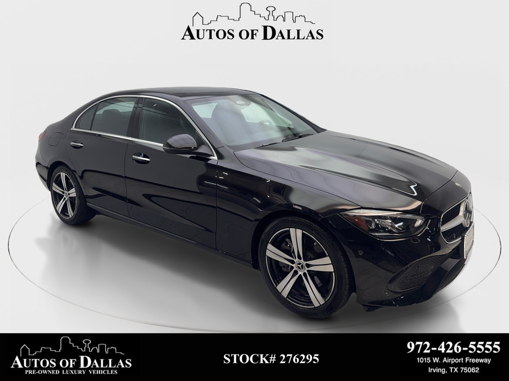 Black 2025 Mercedes-Benz C-Class Sedan Rear-Wheel Drive 9-Speed Automatic