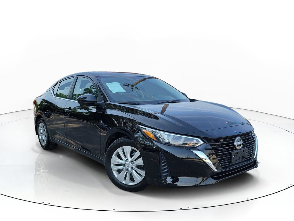 Super Black 2025 Nissan Sentra Sedan Front-Wheel Drive Continuously Variable Transmission