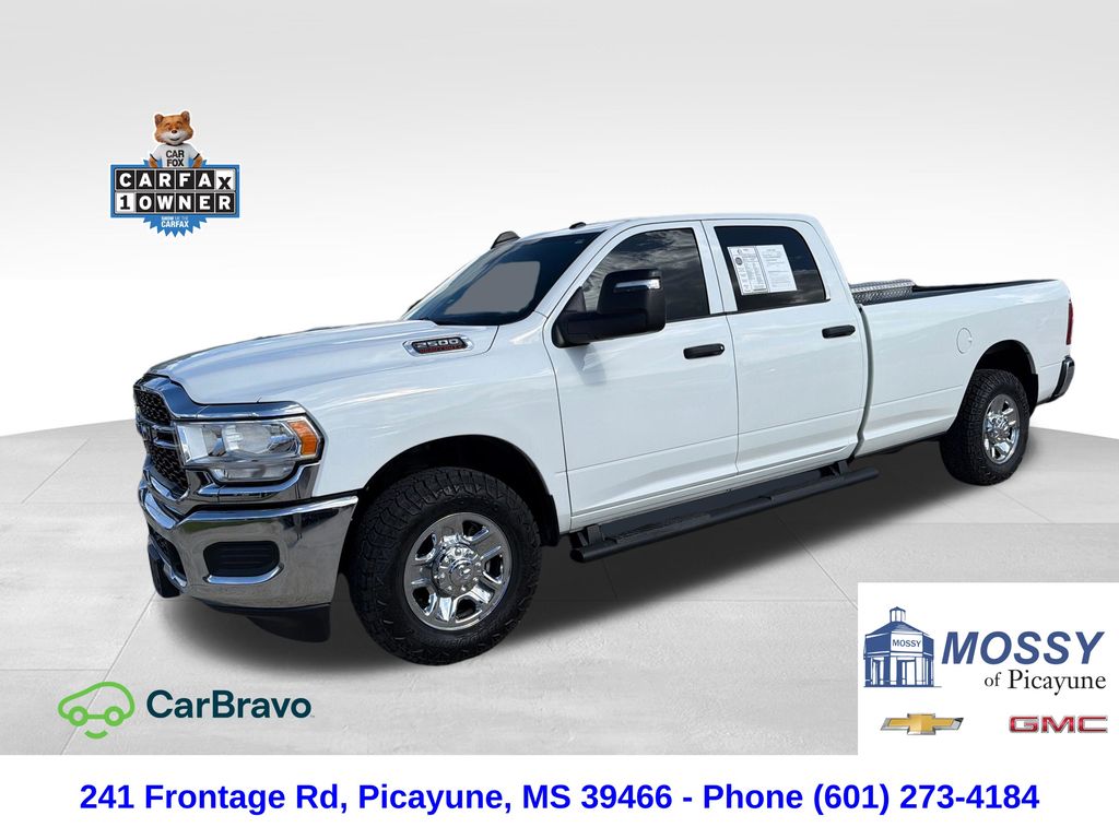 Bright White Clearcoat 2023 RAM 2500 Tradesman Crew Cab LB RWD Pickup Truck 4X2 8-Speed Automatic