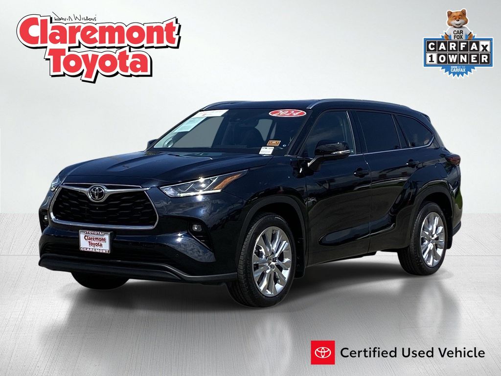 Midnight Black Metallic 2024 Toyota Highlander SUV / Crossover All-Wheel Drive 8-Speed Automatic