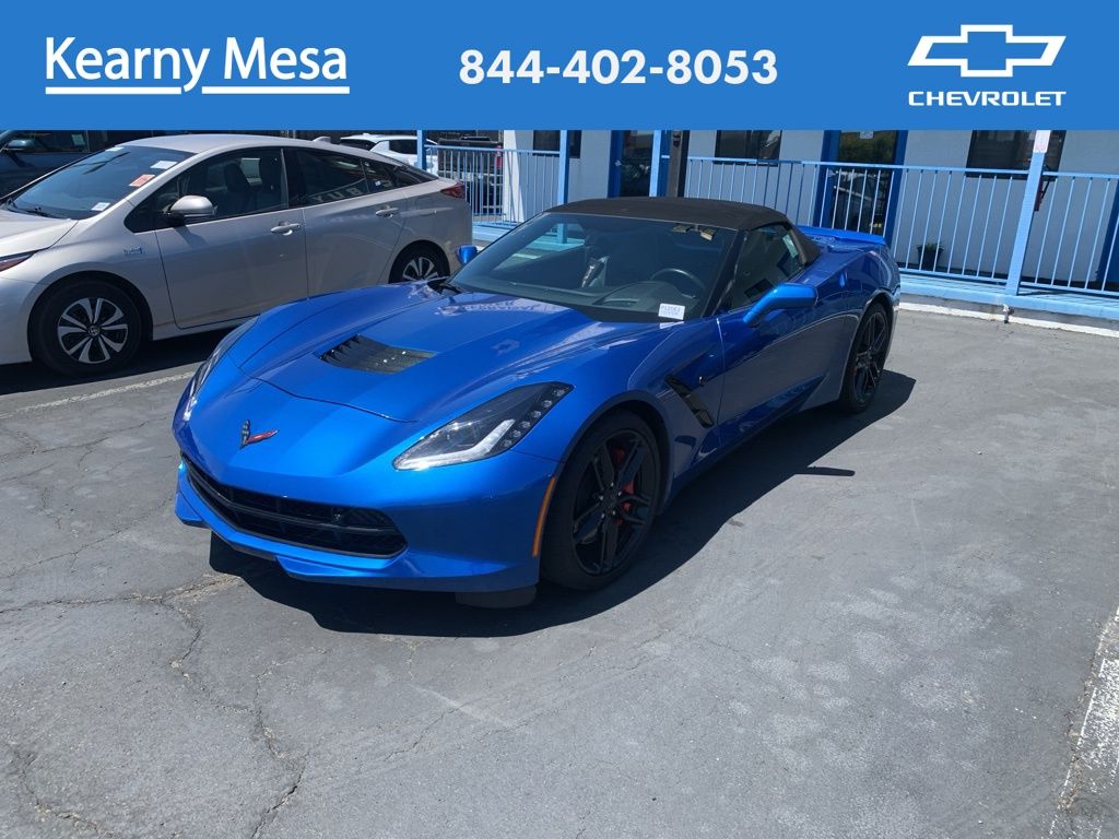 Laguna Blue Metallic Tintcoat 2016 Chevrolet Corvette Stingray Z51 2LT Convertible RWD Convertible Rear-Wheel Drive 8-Speed Automatic
