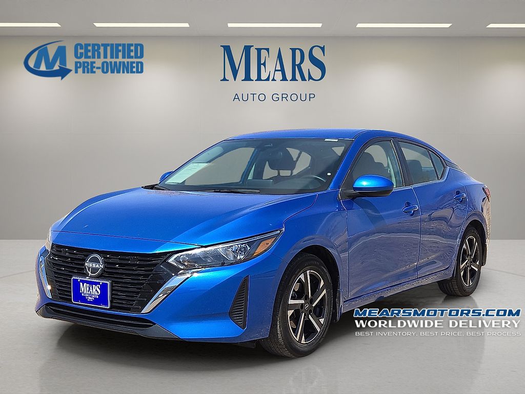 Electric Blue Metallic 2024 Nissan Sentra SV FWD Sedan Front-Wheel Drive Continuously Variable Transmission