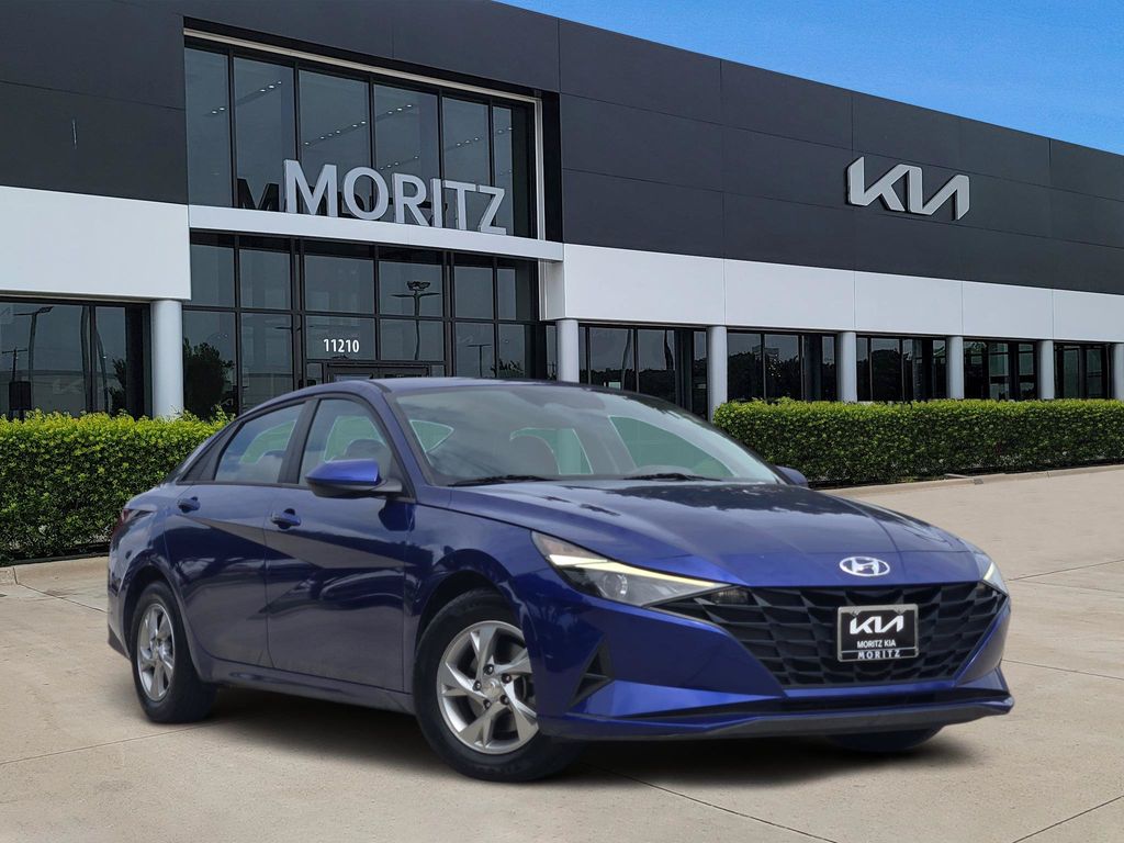 Intense Blue 2021 Hyundai Elantra SE FWD Sedan Front-Wheel Drive Continuously Variable Transmission
