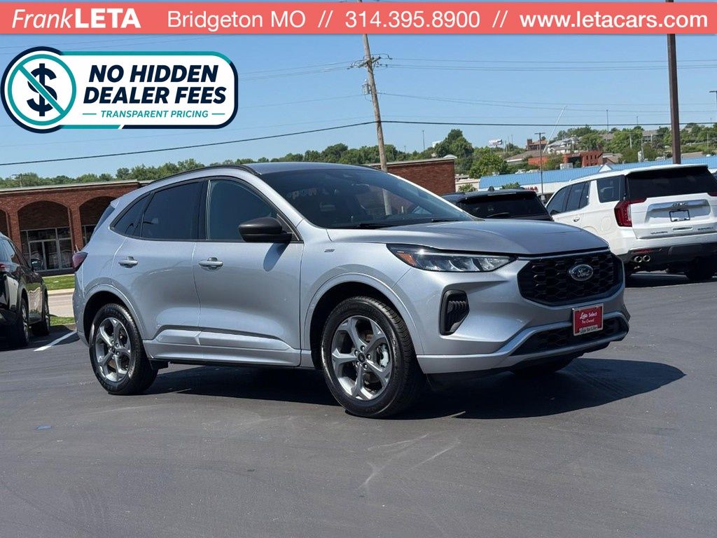 Iconic Silver Metallic 2024 Ford Escape SUV / Crossover All-Wheel Drive 8-Speed Automatic