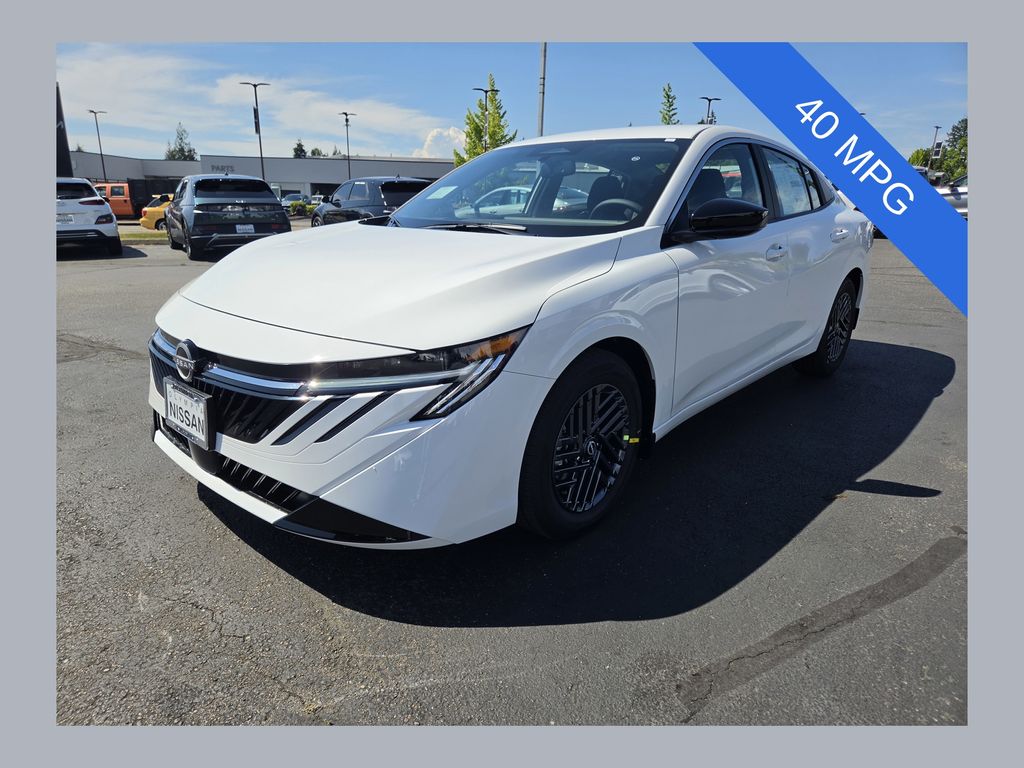 White (Fresh Powder) 2026 Nissan Sentra Sedan Front-Wheel Drive Continuously Variable Transmission