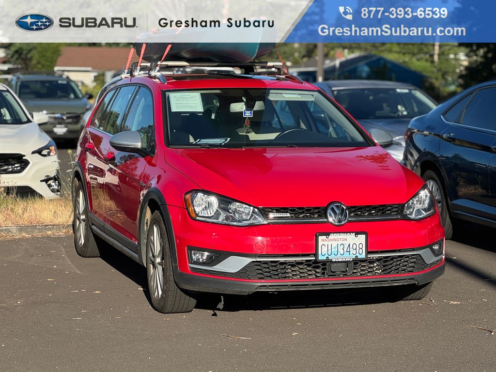 Tornado Red 2017 Volkswagen Golf Alltrack Wagon All-Wheel Drive 6-Speed Dual Clutch