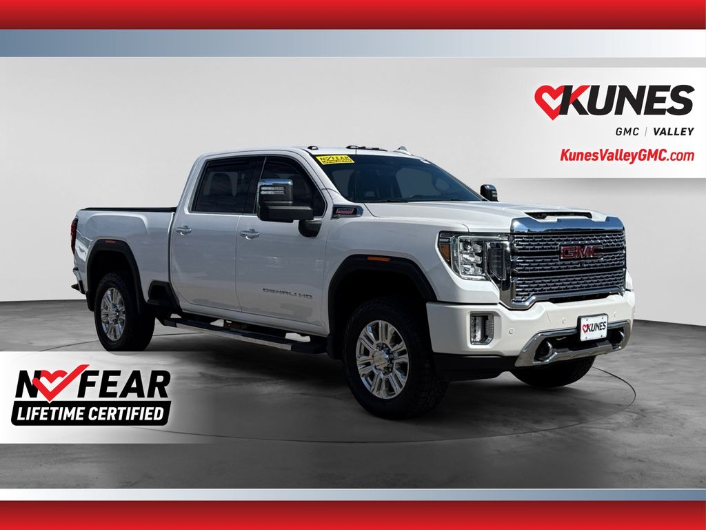 White Frost Tricoat 2022 GMC Sierra 3500HD Pickup Truck Four-Wheel Drive Automatic