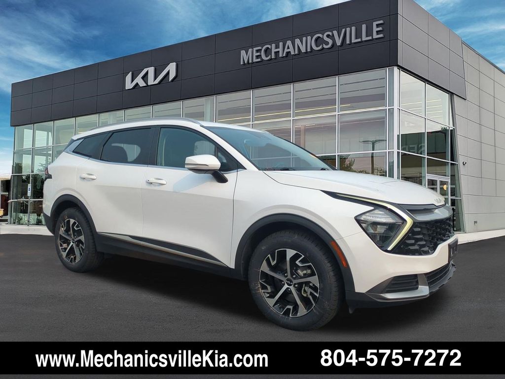 Glacial White Pearl 2023 Kia Sportage SUV / Crossover All-Wheel Drive 8-Speed Automatic