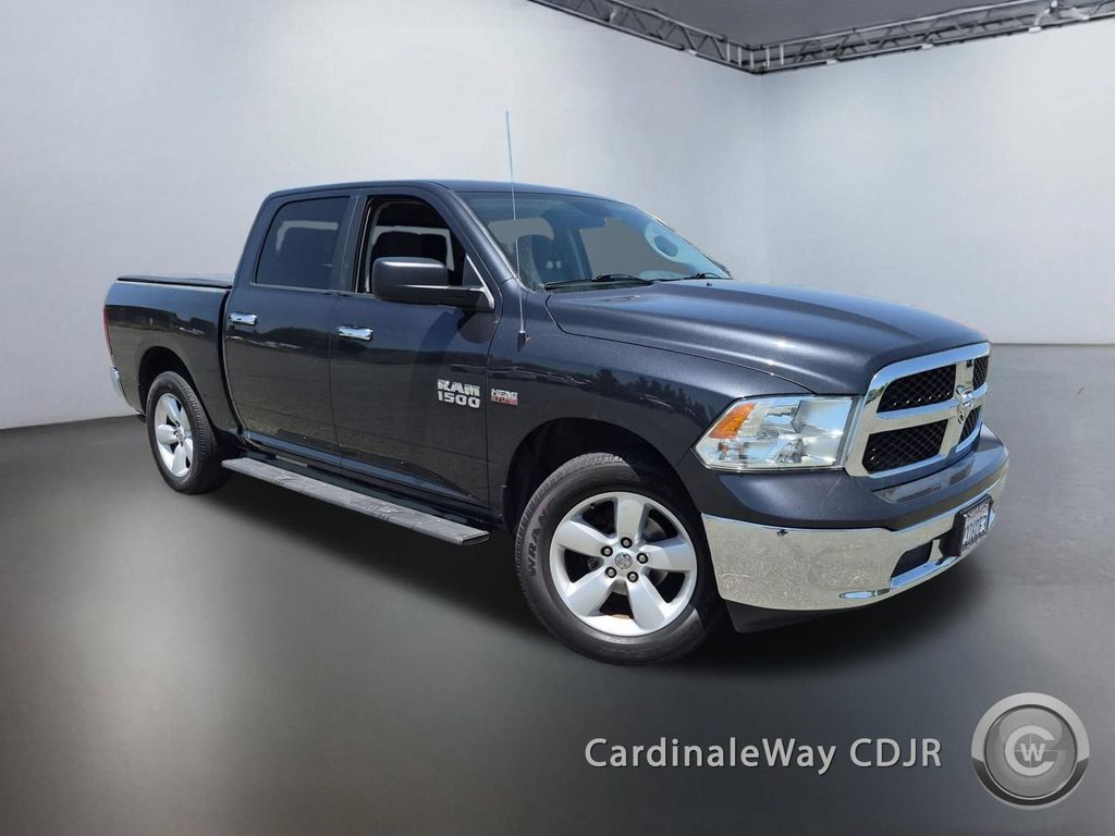 Gray (Steel Metallic) 2018 RAM 1500 Pickup Truck Four-Wheel Drive 8-Speed Automatic