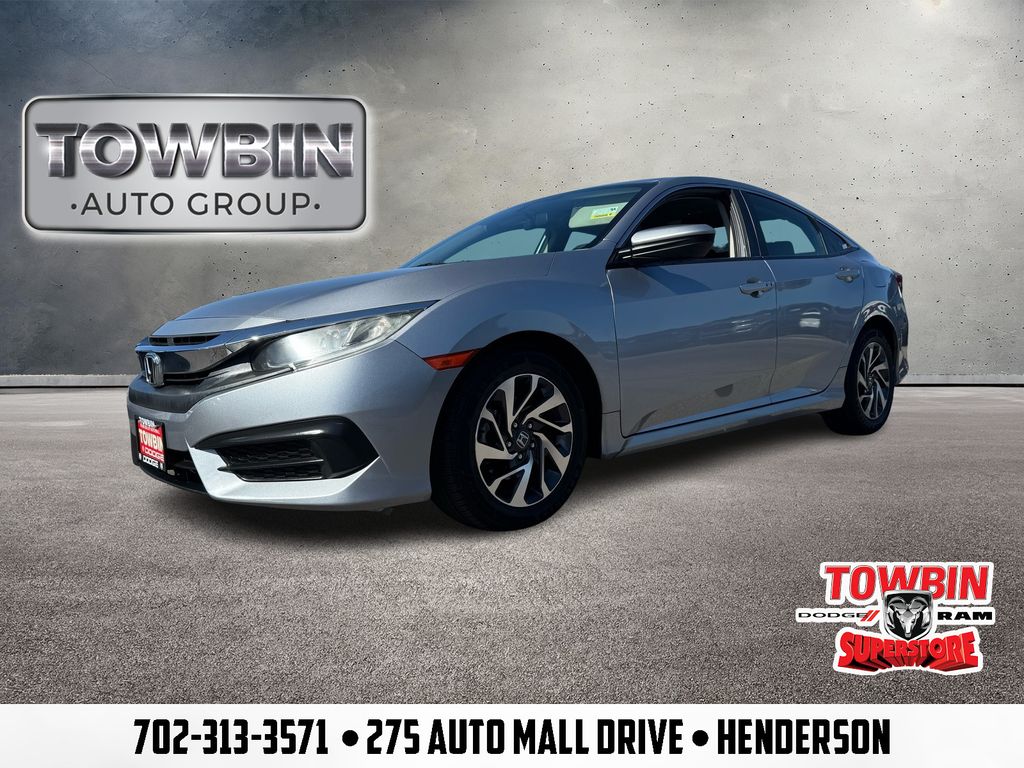Sonic Gray Pearl 2018 Honda Civic EX Sedan Front-Wheel Drive Continuously Variable Transmission