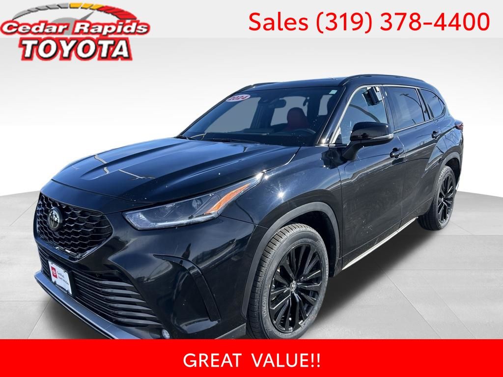 Midnight Black Metallic 2024 Toyota Highlander XSE AWD SUV / Crossover All-Wheel Drive 8-Speed Automatic