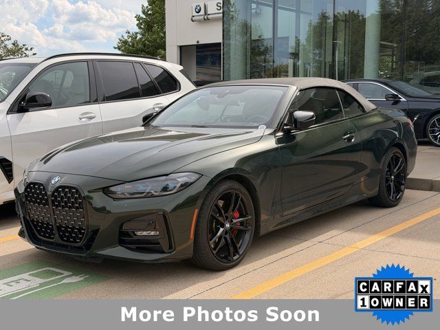 San Remo Green Metallic 2024 BMW 4 Series 430i Convertible xDrive Convertible All-Wheel Drive 8-Speed Automatic
