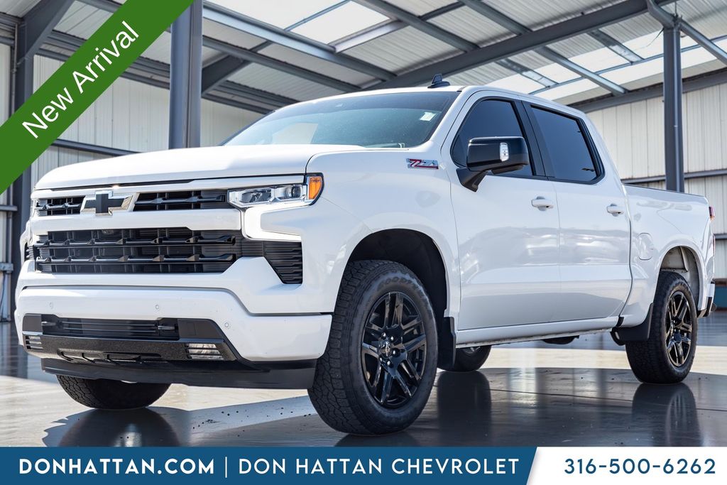 Summit White 2025 Chevrolet Silverado 1500 Pickup Truck Four-Wheel Drive Automatic