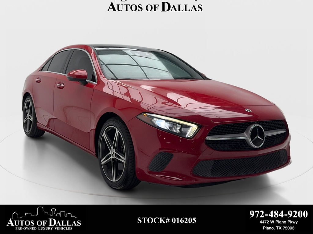 Jupiter Red 2019 Mercedes-Benz A-Class Sedan Front-Wheel Drive 7-Speed Automatic
