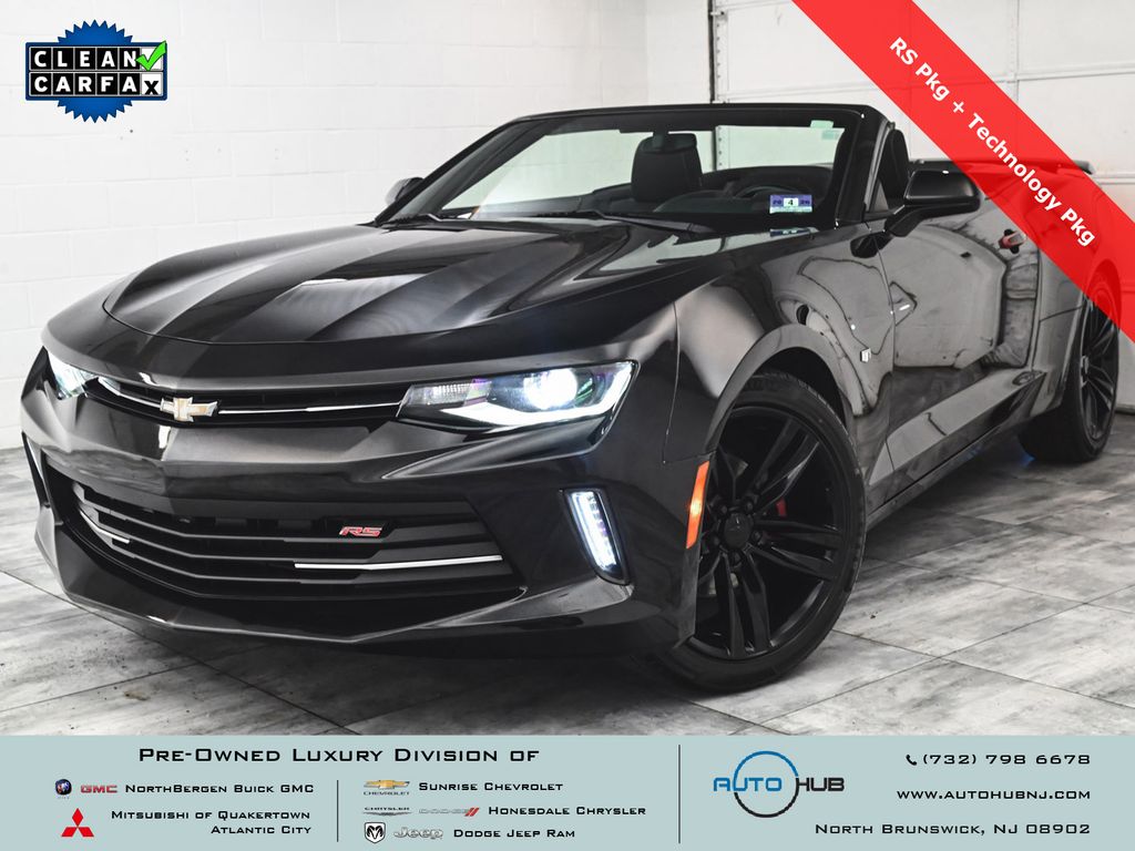 Mosaic Black Metallic 2017 Chevrolet Camaro 1LT Convertible RWD Convertible Rear-Wheel Drive 8-Speed Automatic