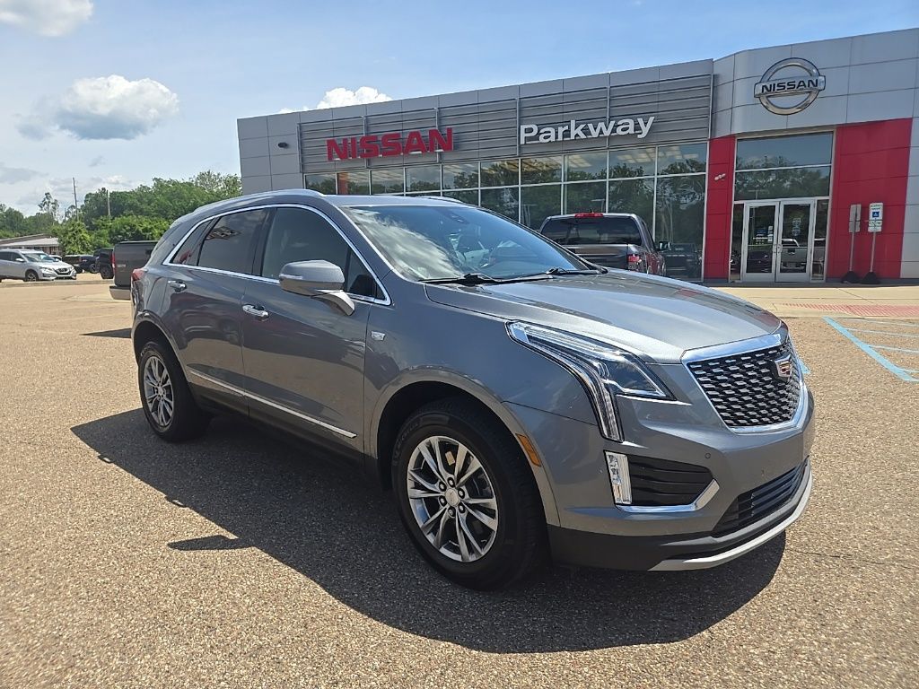 Gray (Satin Steel Metallic) 2021 Cadillac XT5 SUV / Crossover Four-Wheel Drive 9-Speed Automatic