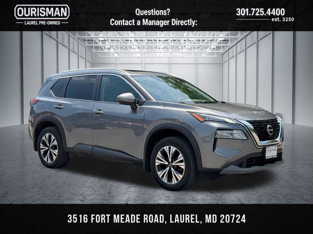Gray (Gun Metallic) 2022 Nissan Rogue SUV / Crossover All-Wheel Drive Continuously Variable Transmission