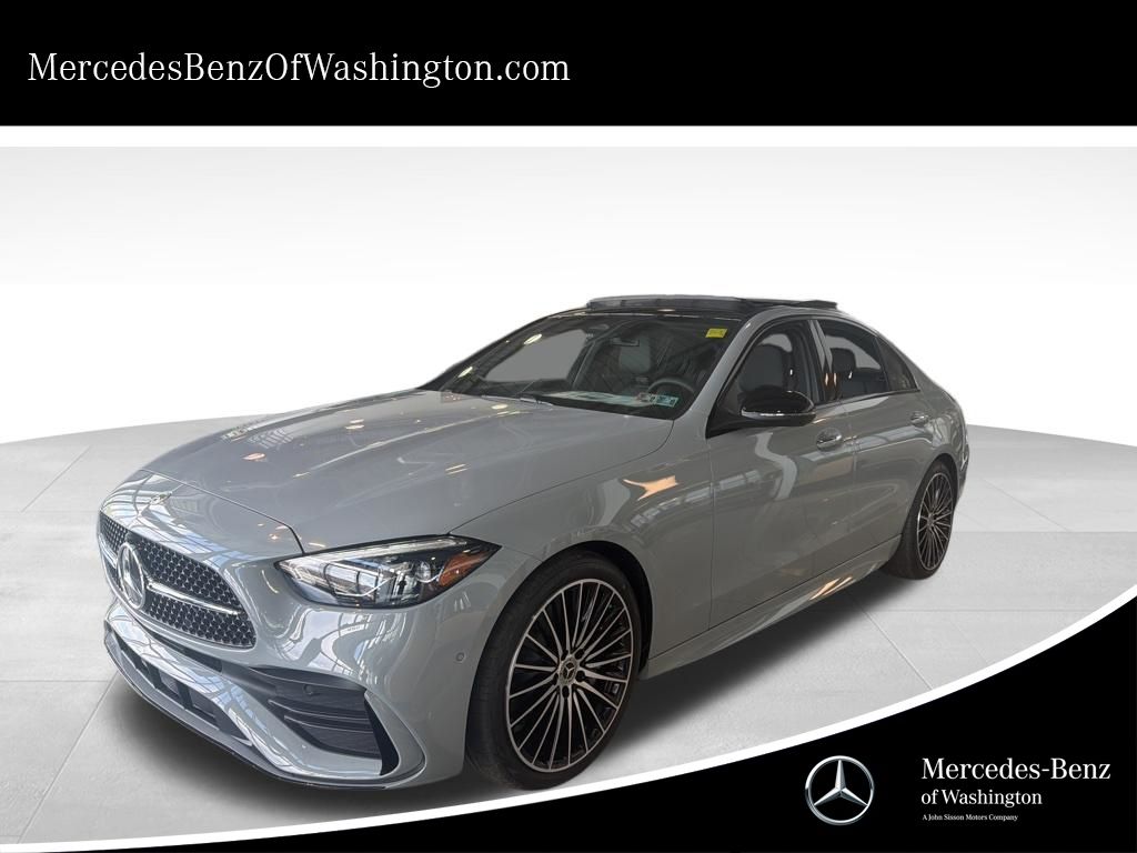 Gray (MANUFAKTUR Alpine Grey) 2026 Mercedes-Benz C-Class C 300 4MATIC Sedan All-Wheel Drive 9-Speed Automatic