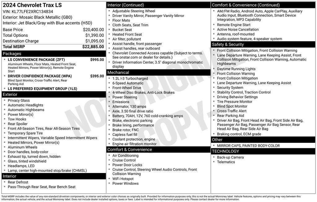 Certified Used 2024 Black Chevrolet LS image 4