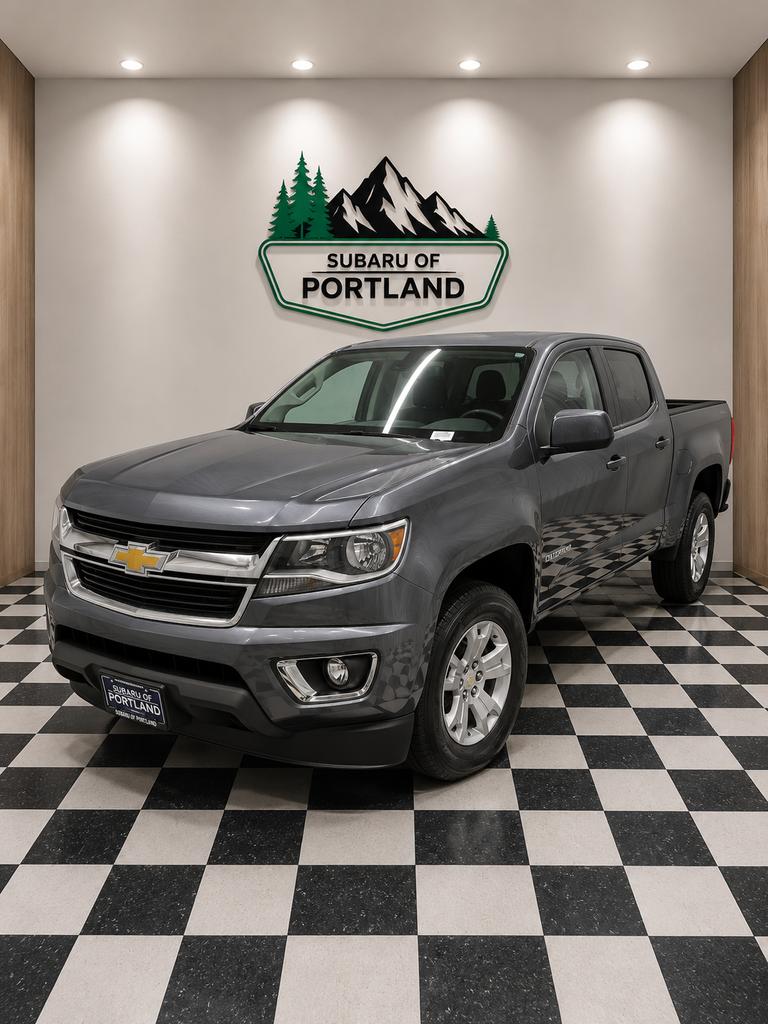Cyber Gray Metallic 2017 Chevrolet Colorado LT Crew Cab 4WD Pickup Truck Four-Wheel Drive 8-Speed Automatic