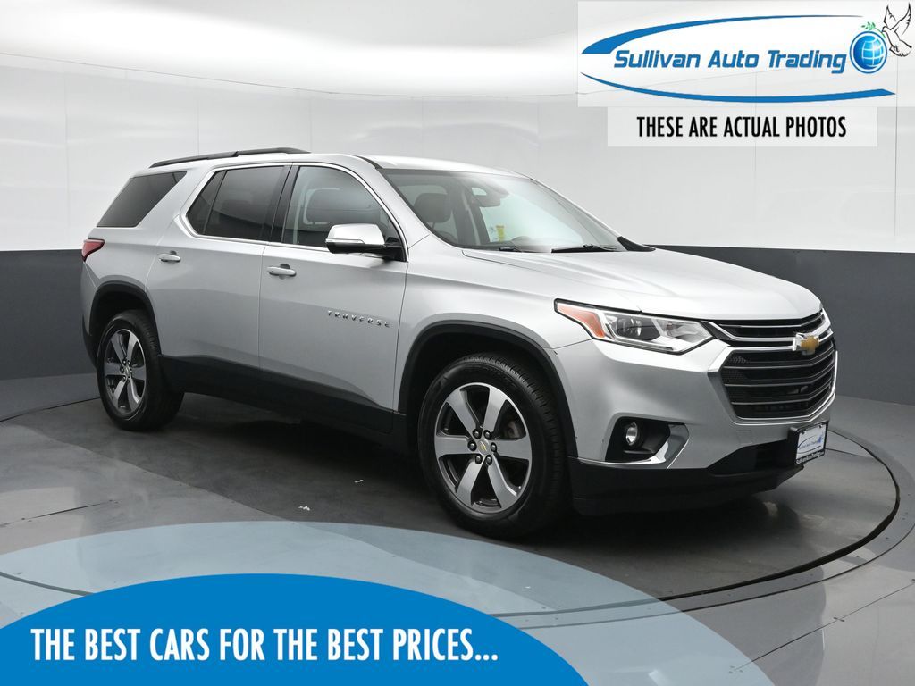 Silver Ice Metallic 2019 Chevrolet Traverse LT Leather AWD SUV / Crossover Four-Wheel Drive 9-Speed Automatic