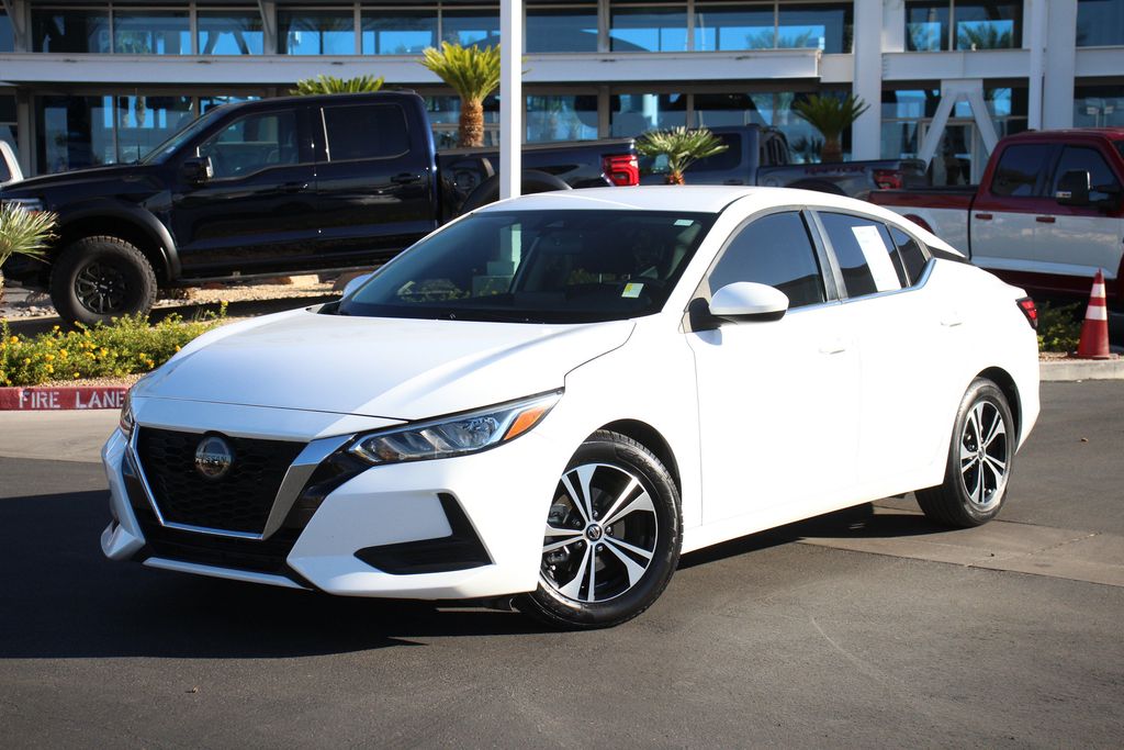 White (Fresh Powder) 2023 Nissan Sentra Sedan Front-Wheel Drive Continuously Variable Transmission