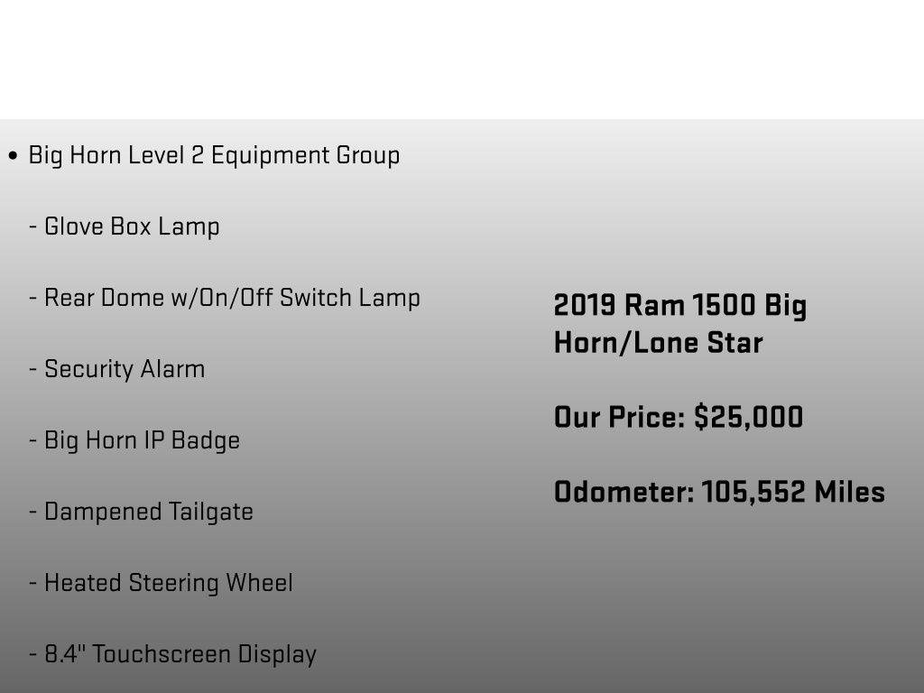2019 Ram 1500 Big Horn/Lone Star Red at Bob Ruth Ford