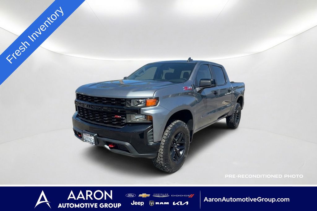 Gray (Satin Steel Metallic) 2021 Chevrolet Silverado 1500 Pickup Truck Four-Wheel Drive 6-Speed Automatic Overdrive