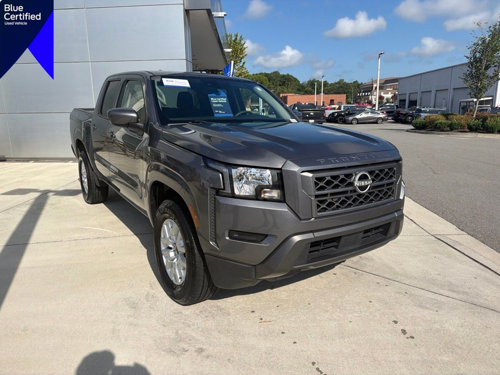 Gray (Gun Metallic) 2022 Nissan Frontier Pickup Truck 4X2 9-Speed Automatic