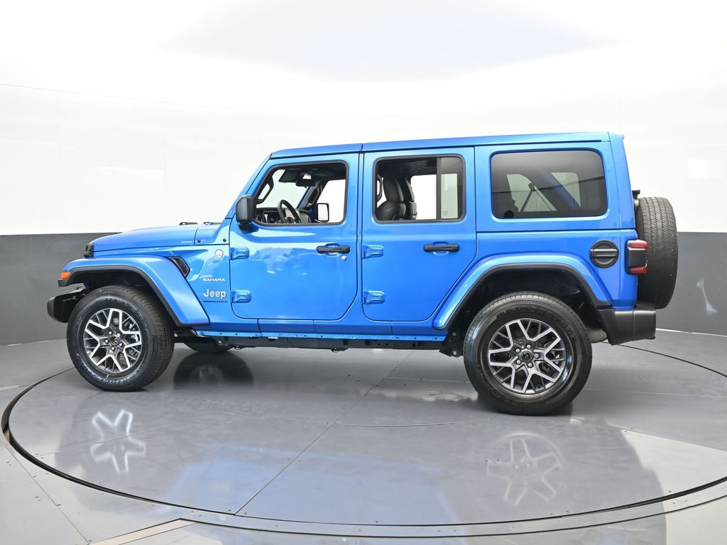 Used 2024 Jeep Wrangler 4-Door Sahara with VIN 1C4PJXEG9RW240121 for sale in Miami, FL