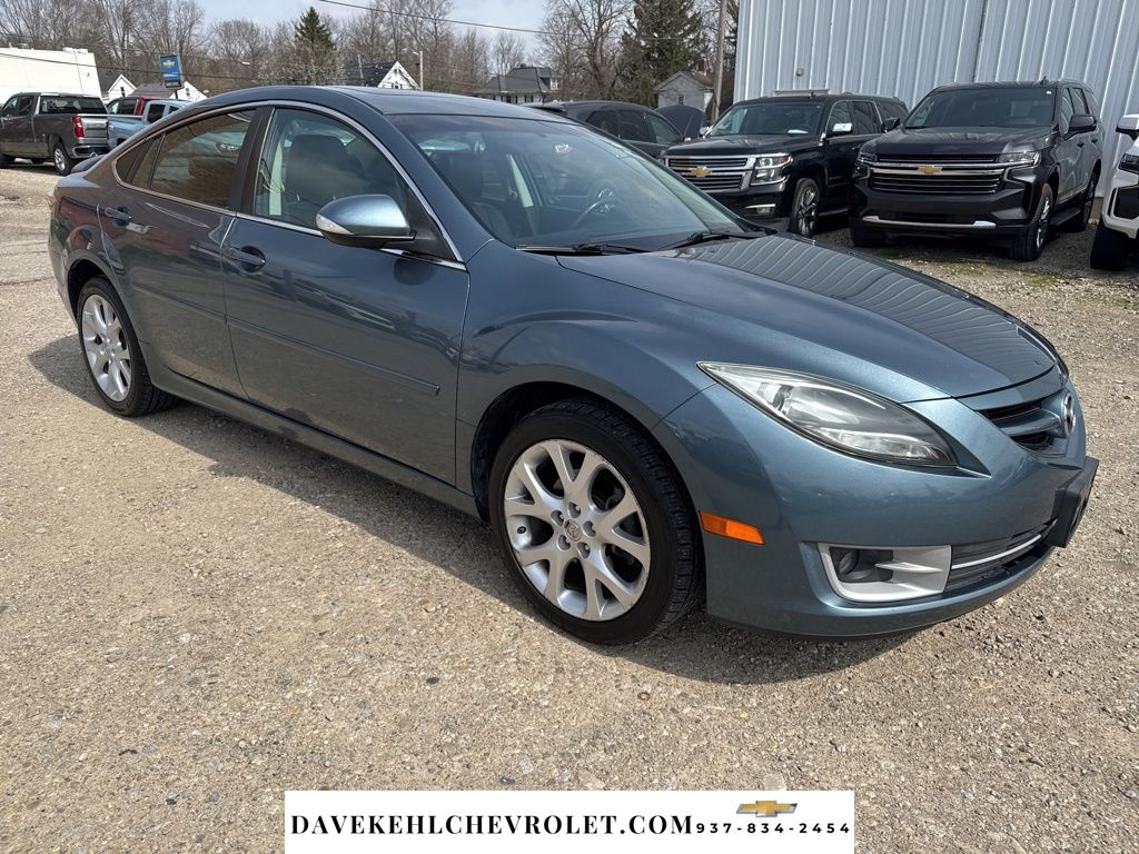 Gray (Steel Blue Mica) 2013 Mazda MAZDA6 i Grand Touring Sedan Front-Wheel Drive 5-Speed Automatic