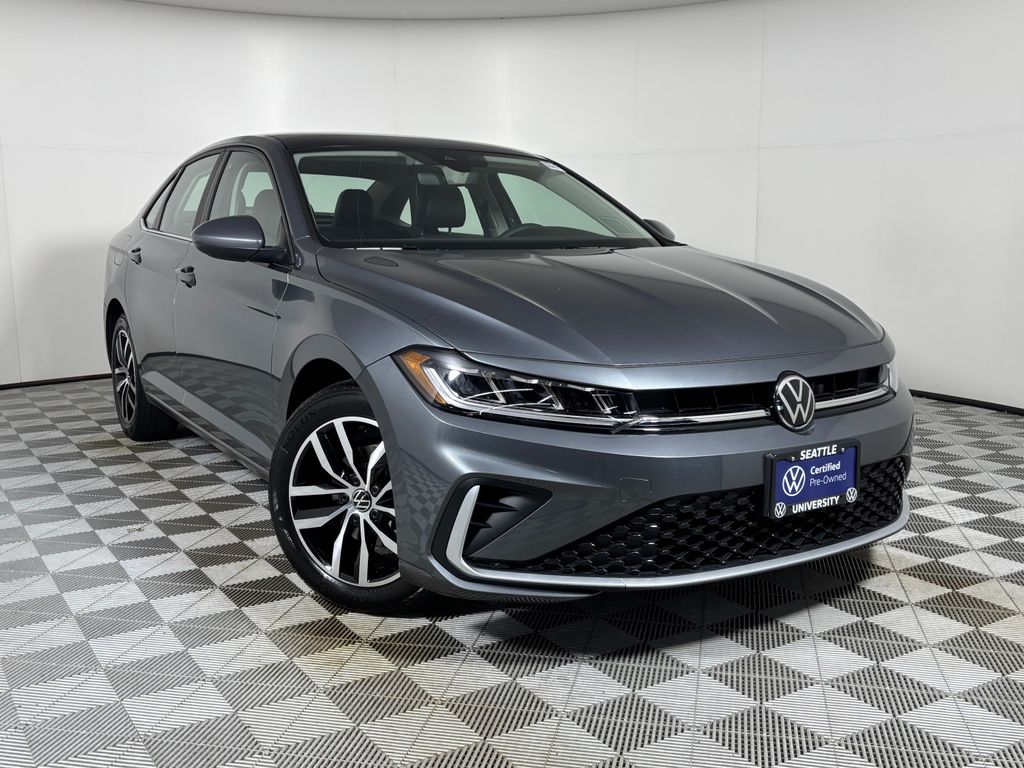 Platinum Gray Metallic 2025 Volkswagen Jetta Sedan Front-Wheel Drive 8-Speed Automatic