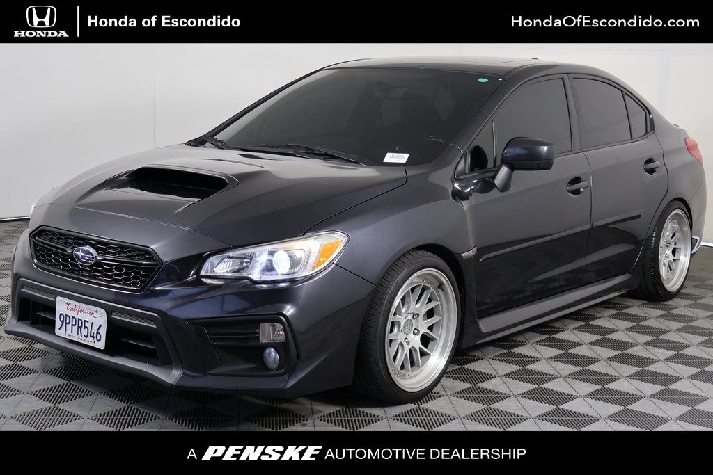 Dark Gray Metallic 2019 Subaru WRX Premium AWD Sedan All-Wheel Drive 6-Speed Manual