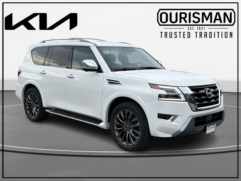 Aspen White Tricoat 2023 Nissan Armada SUV / Crossover Four-Wheel Drive 7-Speed Automatic