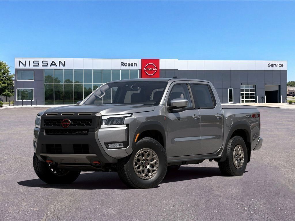 Gray (Gun Metallic) 2026 Nissan Frontier Pickup Truck Four-Wheel Drive 9-Speed Automatic Overdrive