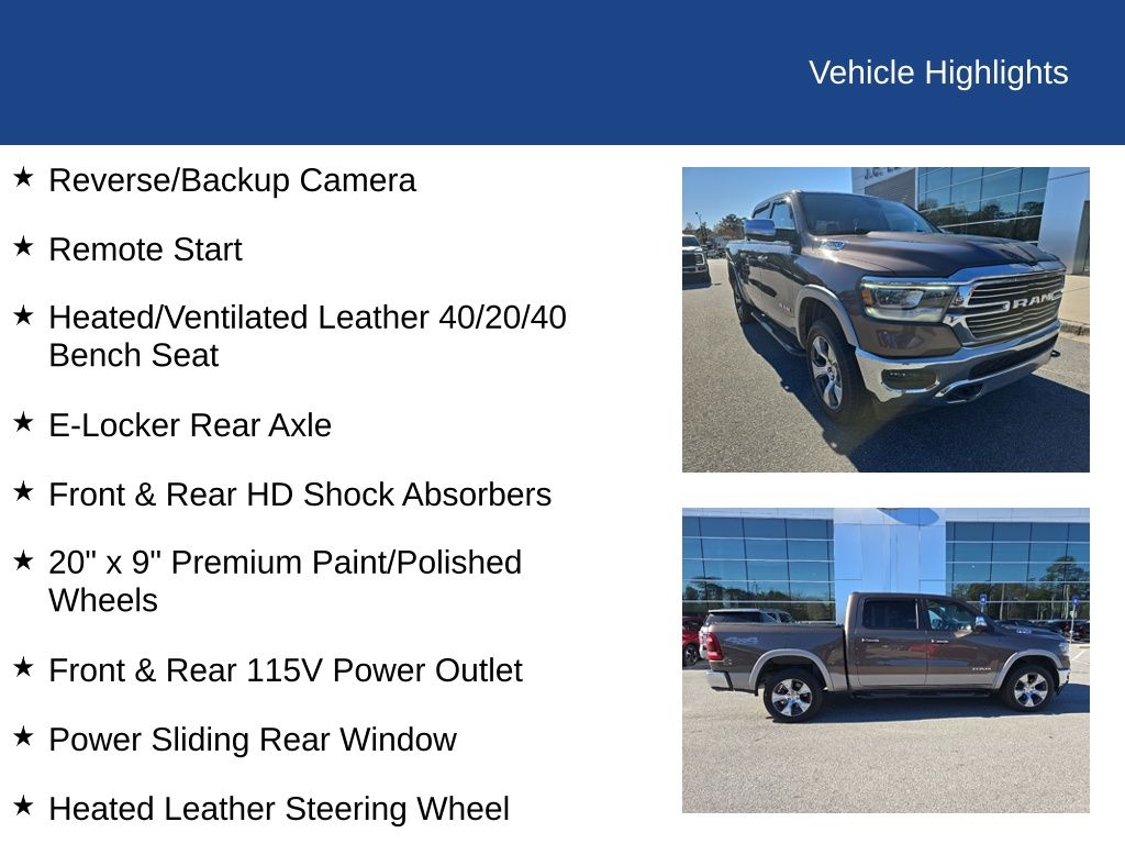 2020 Ram 1500 Laramie Crew Cab 4x4 5'7" Box