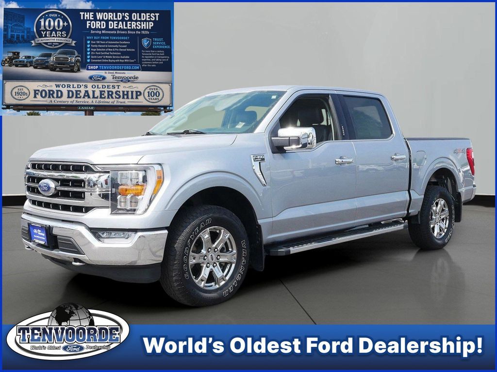 Silver Metallic 2021 Ford F-150 Pickup Truck Four-Wheel Drive Automatic