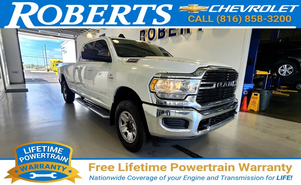 Bright White Clearcoat 2020 RAM 3500 Pickup Truck Four-Wheel Drive 6-Speed Automatic