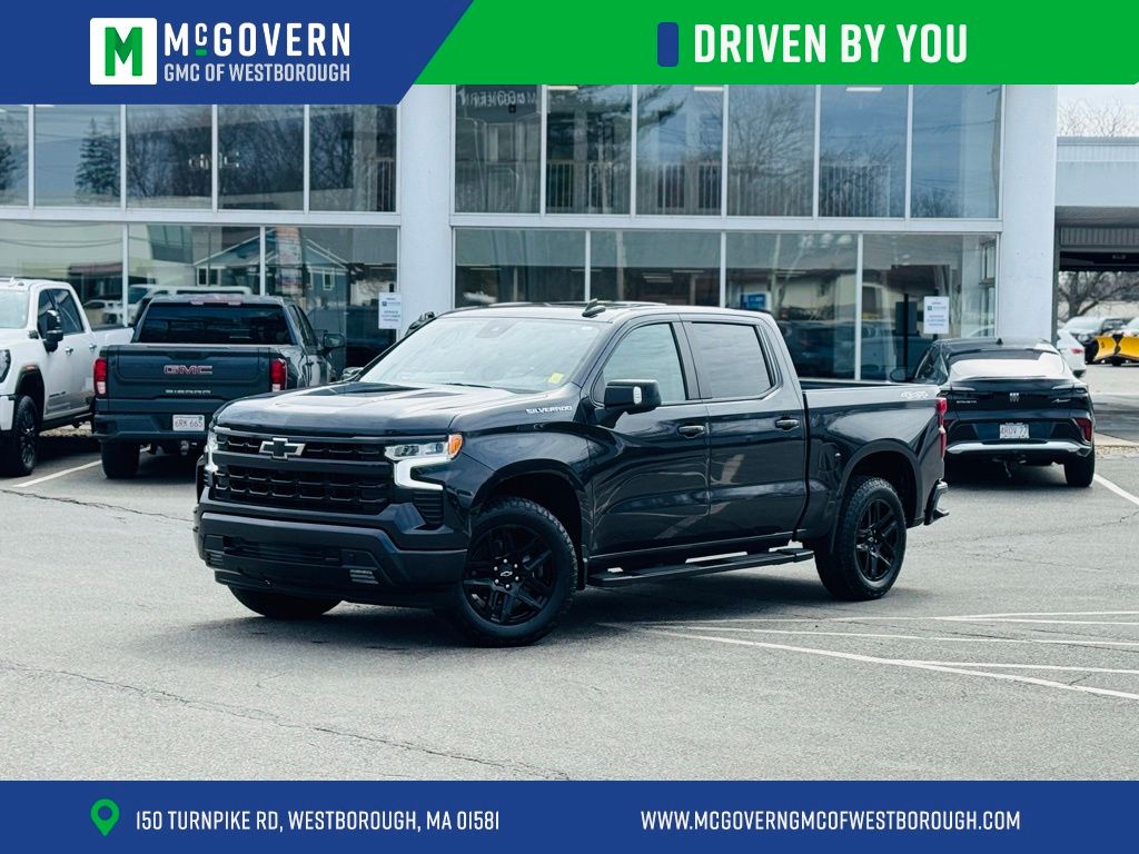 Dark Ash Metallic 2024 Chevrolet Silverado 1500 Pickup Truck Four-Wheel Drive Automatic