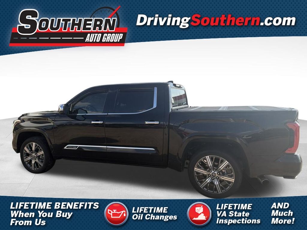 Midnight Black Metallic 2022 Toyota Tundra Hybrid Pickup Truck Four-Wheel Drive Automatic