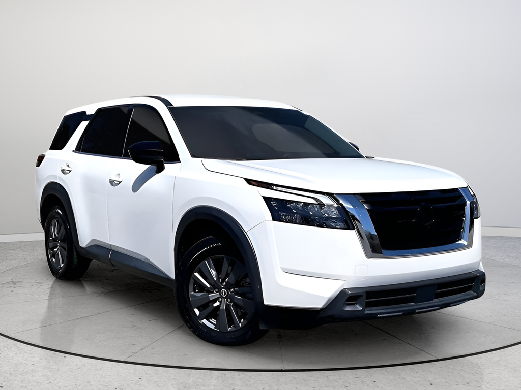 Glacier White 2023 Nissan Pathfinder S FWD SUV / Crossover Front-Wheel Drive 9-Speed Automatic