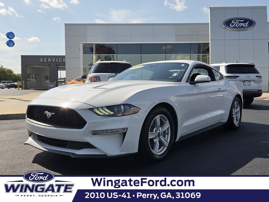 Oxford White 2021 Ford Mustang Coupe Rear-Wheel Drive Automatic
