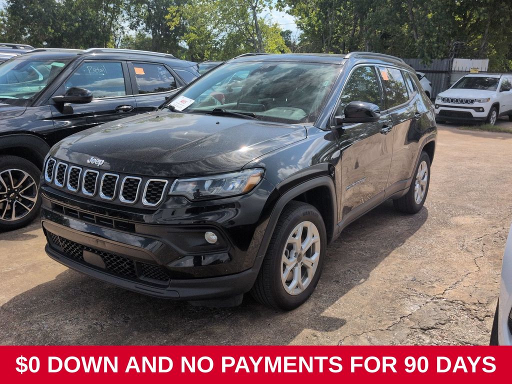 Black 2025 Jeep Compass SUV / Crossover Four-Wheel Drive 8-Speed Automatic
