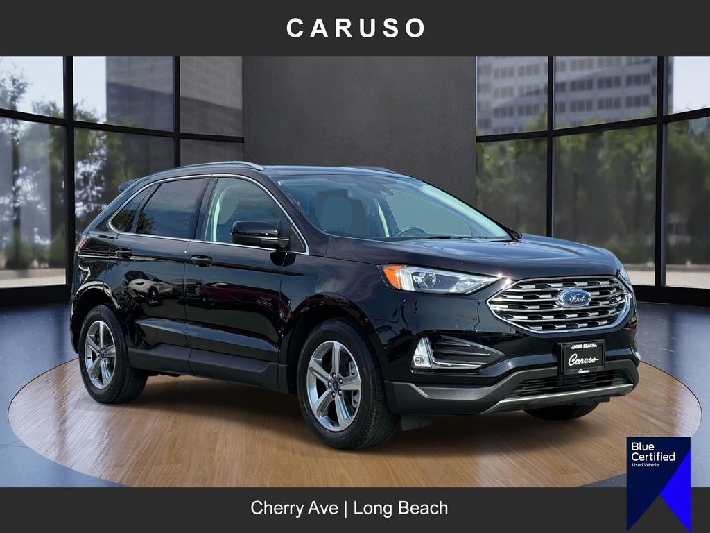 Agate Black Metallic 2022 Ford Edge SEL AWD SUV / Crossover All-Wheel Drive 8-Speed Automatic