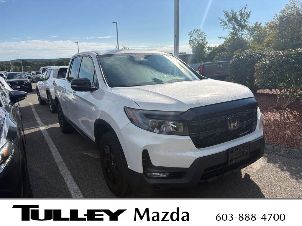 White 2025 Honda Ridgeline Pickup Truck All-Wheel Drive 9-Speed Automatic
