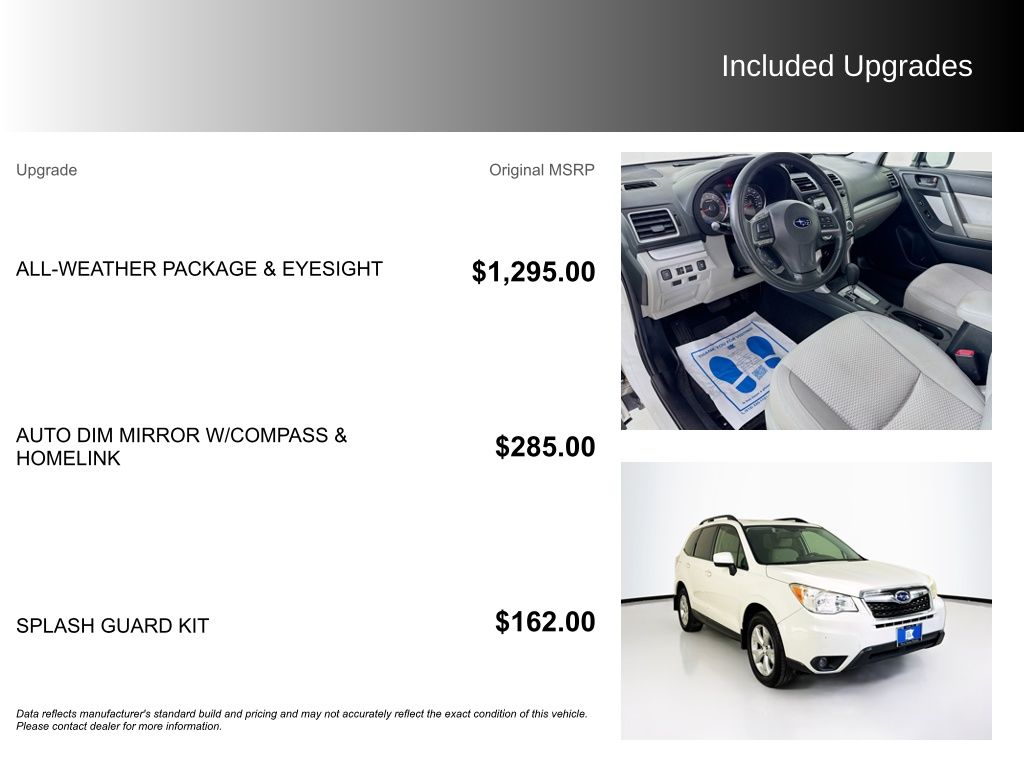 Used Car 2016 Subaru Forester  2.5i Premium For Sale Under $15,000 In Austin, Texas