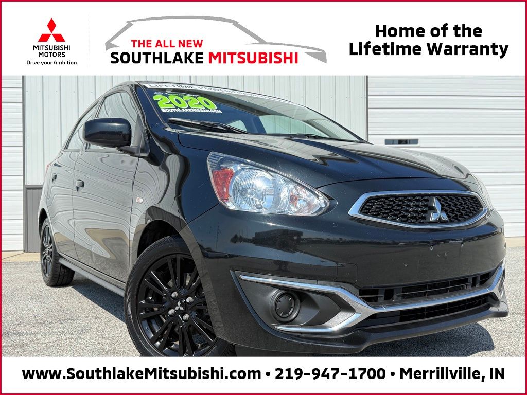Mystic Black Metallic 2020 Mitsubishi Mirage Hatchback Front-Wheel Drive Continuously Variable Transmission