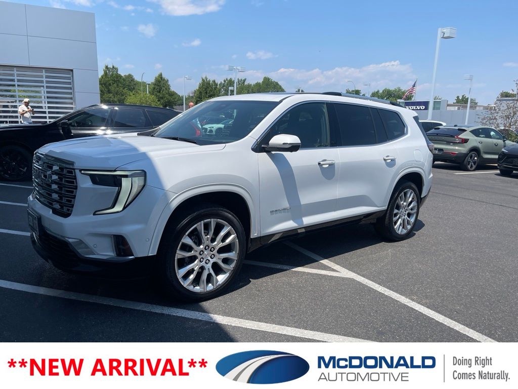 White Frost Tricoat 2024 GMC Acadia SUV / Crossover Four-Wheel Drive 8-Speed Automatic