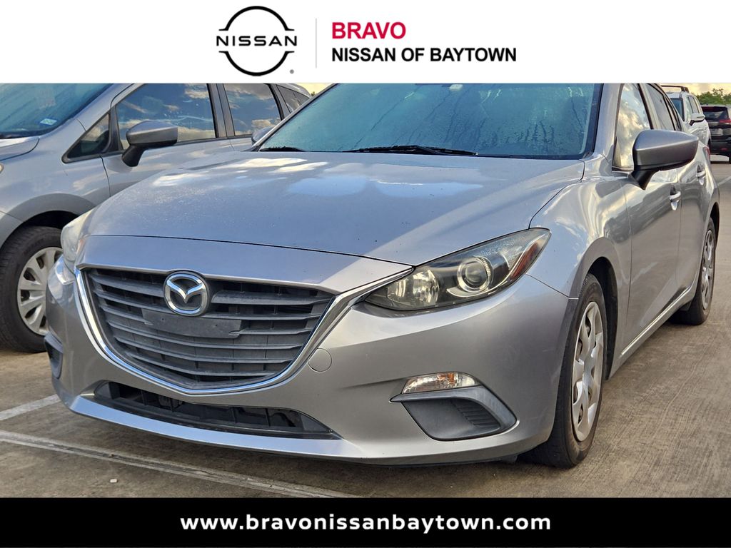 Liquid Silver Metallic 2015 Mazda MAZDA3 i Sport Sedan Front-Wheel Drive 6-Speed Automatic